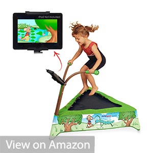 JumpSport iBounce Kids Trampoline with Tablet Holder