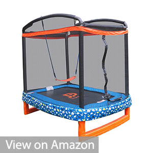 JUMP POWER 72 inches x 50 inches Trampoline for Toddlers