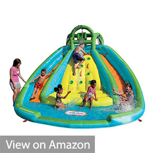 rocky mountain river race inflatable slide bouncer